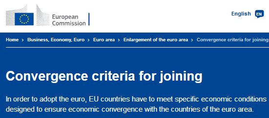 Eurozone criteria